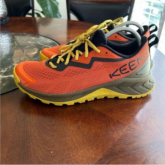 KEEN Versacore Speed Bright Gold Flame Antique Moss Hiking Trail shoes size 9.5 - Picture 14 of 15